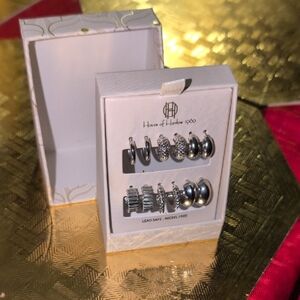 House of Harlow 1960 Silver Hoop Earring Collection